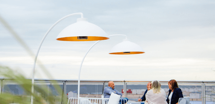 Heatsail, Belgisch designbedrijf dat de wereld van luxe verlichting, verwarming en koeling opnieuw heeft gedefinieerd.