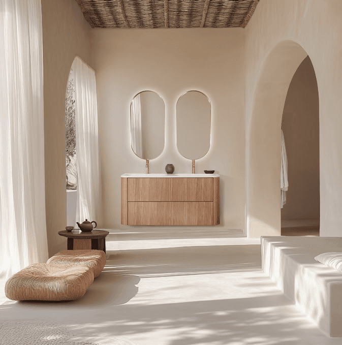 Rond is het nieuwe recht: badkamermeubelen met organische vormen zijn een hit cover