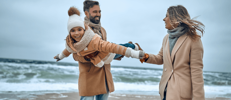 Feestdagen met zicht op zee. Licht, sfeer en zeezicht in één seizoen